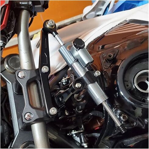 For Kawasaki ZX10R 04-05 Racing Motorcycle CNC Steering Damper Stabilizer Buffer Control Bar With Mounting Bracket Kit Full (Color : 3, Size : One size) in Saudi Arabia