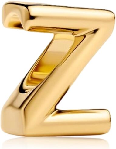 دلايات بحروف ذهبية من A-Z للأساور 925 من الفضة الإسترليني الأبجدية الأولية خرز مجوهرات هدايا للنساء in Kuwait