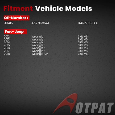 مجموعة شد الحزام مع بكرة مناسبة لـ: -Jeep Wrangler 2012 2013 2014 2015 2016 2017، Wrangler JK 2018، for Wrangler 12 13 14 15 16 17 18 3.6L V6، استبدل OE # 39415 4627038AA 04627038AA in Saudi Arabia