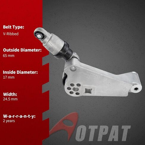 مجموعة شد الحزام مع بكرة مناسبة لـ: -Jeep Wrangler 2012 2013 2014 2015 2016 2017، Wrangler JK 2018، for Wrangler 12 13 14 15 16 17 18 3.6L V6، استبدل OE # 39415 4627038AA 04627038AA in Saudi Arabia