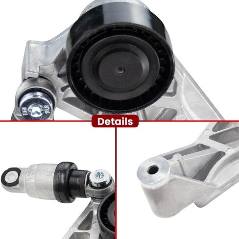 مجموعة شد الحزام مع بكرة مناسبة لـ: -Jeep Wrangler 2012 2013 2014 2015 2016 2017، Wrangler JK 2018، for Wrangler 12 13 14 15 16 17 18 3.6L V6، استبدل OE # 39415 4627038AA 04627038AA in Saudi Arabia