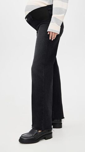 PAIGE Women's Anessa Maternity Raw Hem Jeans in Saudi Arabia