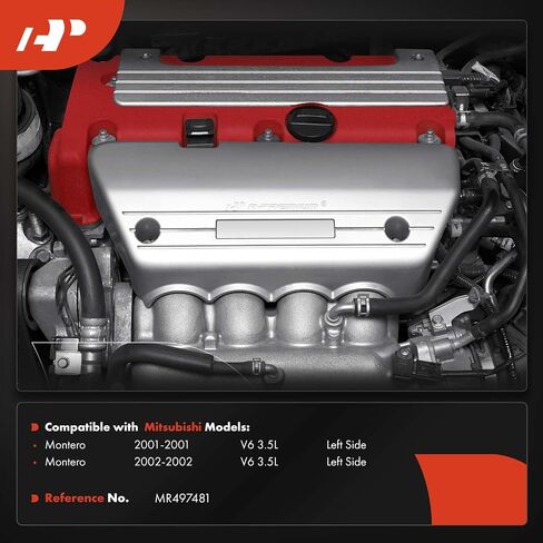 A-Premium Left Side Exhaust Manifold Kit W/Studs [3.5L] Compatible with Mitsubishi Montero 2001 2002 in Saudi Arabia