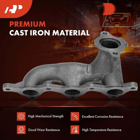 A-Premium Left Side Exhaust Manifold Kit W/Studs [3.5L] Compatible with Mitsubishi Montero 2001 2002 in Saudi Arabia