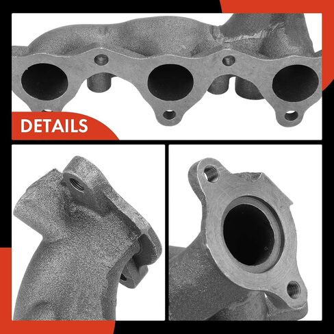 A-Premium Left Side Exhaust Manifold Kit W/Studs [3.5L] Compatible with Mitsubishi Montero 2001 2002 in Saudi Arabia