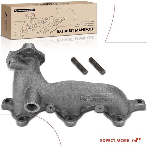 A-Premium Left Side Exhaust Manifold Kit W/Studs [3.5L] Compatible with Mitsubishi Montero 2001 2002 in Saudi Arabia