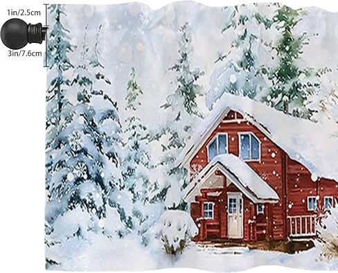 Blue Leaf Kitchen Curtain Valance for Windows , Watercolor Eucalyptus Botanical Leaves and Branches Vine Plant Small Curtains Over Sink Short Window Treatment for Bathroom Cafe Home Decor，54" X 18" in Kuwait