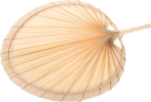 ERINGOGO Rattan Hand Fan Foldable Large Old Fashioned Hand Held Fan for Summer Cooling in Saudi Arabia
