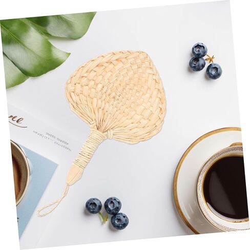 Handmade Palm Leaf Fan Natural Woven Cooling Accessory for Events Rustic Wall Decor Unique for Weddings and Parties Design in Saudi Arabia