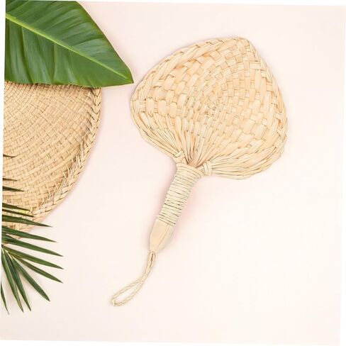 Handmade Palm Leaf Fan Natural Woven Cooling Accessory for Events Rustic Wall Decor Unique for Weddings and Parties Design in Saudi Arabia