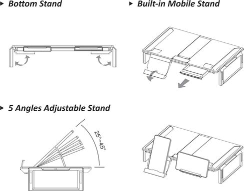 حامل كمبيوتر محمول للألعاب من إنرماكس، حامل كمبيوتر محمول 360 درجة قابل لضبط الارتفاع مع إضاءة RGB، حامل لأجهزة الكمبيوتر المحمولة من 10 إلى 17.3 بوصة، حامل كمبيوتر لوحي مع تهوية للمكتب، أسود (ELS001) in Kuwait