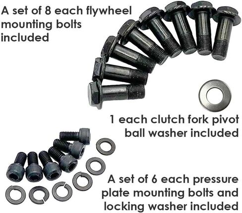 ClutchMaxPRO Performance Stage 3 Clutch Kit with Chromoly Flywheel with Fork Compatible with 2018-2022 Accord 2016-2021 Civic 2017-2021 Civic Si 1.5 Turbo L15BE L15BA L15B7 (CP08819HDCLSF-CFP140-ST3) in Saudi Arabia