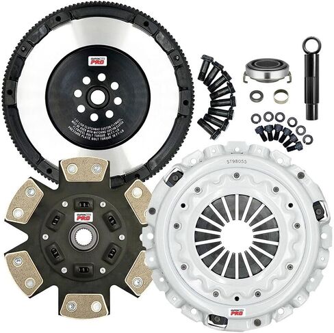 ClutchMaxPRO Performance Stage 3 Clutch Kit with Chromoly Flywheel with Fork Compatible with 2018-2022 Accord 2016-2021 Civic 2017-2021 Civic Si 1.5 Turbo L15BE L15BA L15B7 (CP08819HDCLSF-CFP140-ST3) in Saudi Arabia