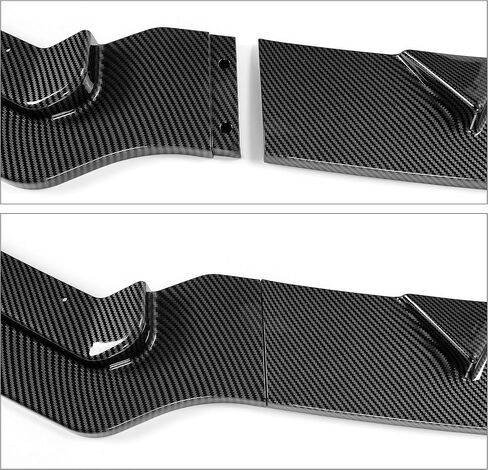 ECOTRIC Front Bumper Lip Spoiler Compatible with 2014-2017 Infiniti Q50 Sport 3Pcs Lower Splitter Air Dam Diffuser Air Chin Body Kit Carbon Fiber Color Printing in Saudi Arabia