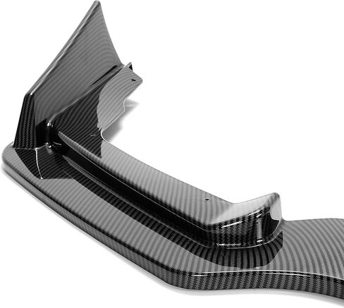 ECOTRIC Front Bumper Lip Spoiler Compatible with 2014-2017 Infiniti Q50 Sport 3Pcs Lower Splitter Air Dam Diffuser Air Chin Body Kit Carbon Fiber Color Printing in Saudi Arabia