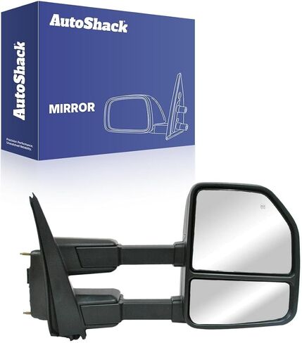 AutoShack Towing Mirror Power Heated Black | Replacement for 2017-2018 Ford F-250 Super Duty 2017-2018 Ford F-350 Super Duty 2017 Ford F-450 Super Duty | Passenger Side | 1-PC in Saudi Arabia