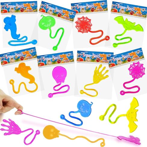 CHHOEAV 36 Pack Easter Sticky Hands Toys, Easter Theme Styles Stretchy Toys Easter Basket Stuffers, Easter Egg Fillers, Party Favors Gifts for Kids Boys Girls in Saudi Arabia