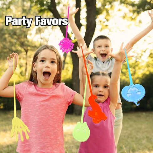CHHOEAV 36 Pack Easter Sticky Hands Toys, Easter Theme Styles Stretchy Toys Easter Basket Stuffers, Easter Egg Fillers, Party Favors Gifts for Kids Boys Girls in Saudi Arabia