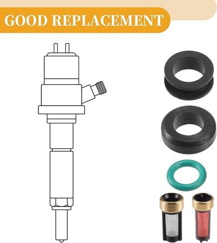 Fuel Injector Seal O Ring - Car O-Ring Rebuild Repair Kit - for Yamaha NBR Rubber Black - 8 Sets in Saudi Arabia