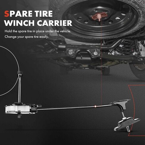A-Premium Spare Tire Hoist Wheel Winch Assembly Compatible with Hyundai Santa Fe 2013-2018 Sport Utility in Saudi Arabia