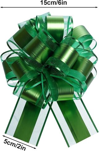 8 Pcs Gold Pull Bows for Gift Wrapping, Large Christmas Bows for Presents, Gift Bows Pull String Bows for Wedding Holiday Valentine's Day Gift Box Baskets Decoration (Gold) in Saudi Arabia