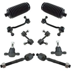 Inner Tie Rod Lower Ball Joint Rack Boot Sway Bar Set 10 Piece Steering & Suspension Kit Sealed for Hyundai for Azera 2006-2011 for Sonata 2006-2010,for Kia for Amanti 2007-2009 in Kuwait