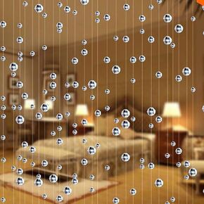 FMURY Crystal Glass Bead Curtain Indoor Home Decoration Wedding Backdrop Decoration Supplies(D,5 Strings 200cm) in Kuwait