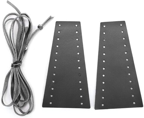 Qiilu Black Leather Motorcycle Brake Clutch Covers, 2pcs Motorcycle Lever Covers 15-18MM/0.59-0.71in Fringe Fit for/Suzuki in Saudi Arabia