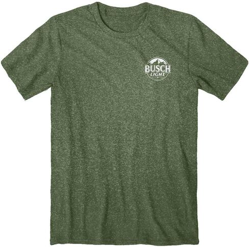 Busch Light Man's Best Friend Front and Back Print T-Shirt (as1, Alpha, xx_l, Regular, Regular) Blue in Saudi Arabia