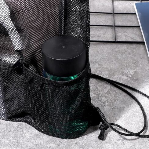 2 Packs Mesh Drawstring Backpack Bags, Black Gym Swim String Bag Backpack Multifunction Mesh Beach Bag for Men Women Adults Swimmers, Athletic Gym, Workout, Sports, Toys, Clothes in Saudi Arabia