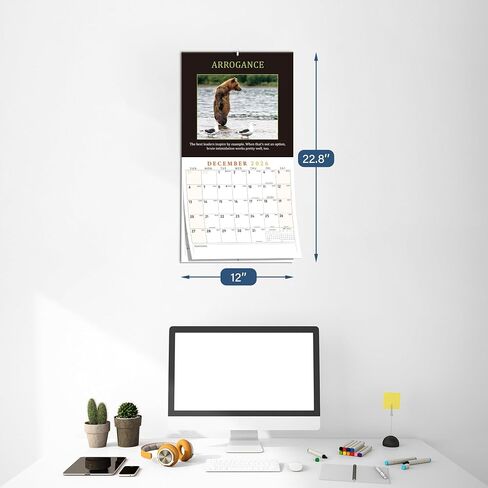 Demotivational Calendar 2025-12"x12" HD Snarky Calendar 2025, Funny Calendar 2025, Gag Gifts, Secret Santa Gifts, Sarcastic Gifts for Coworkers, Useful White Elephant Gifts for Adults in Saudi Arabia