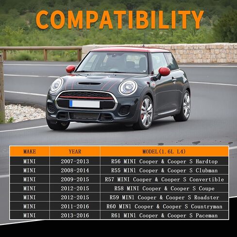 Variable Valve Timing VVT Solenoid Camshaft Position Actuator Fit for 2007-2016 Mini Cooper S Gen2 R55 R56 R57 R58 R59 R60 R61, for 1.6L L4 Engine, Replaces 917-243 11367604292 in Saudi Arabia