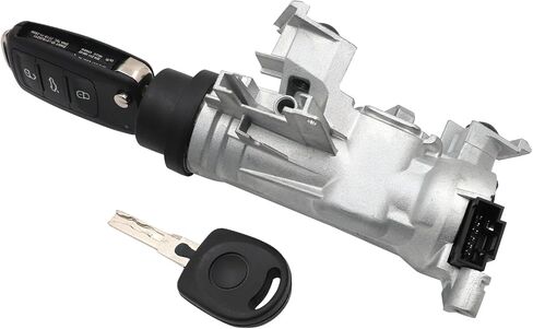 SecosAutoparts Ignition Lock Cylinder with Keys Fit for Volkswagen Tiguan 2009-2011 Jetta 2011-2018 Golf 2004-2011 Eos 2007-2011 Fit for Audi A3 2003-2013 TT 2007-2010# K0905851B ILA920 in Saudi Arabia