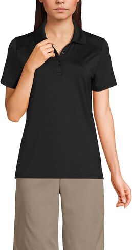 Lands' End School Uniform Women's Short Sleeve Feminine Fit Rapid Dry Polo Shirt in Saudi Arabia