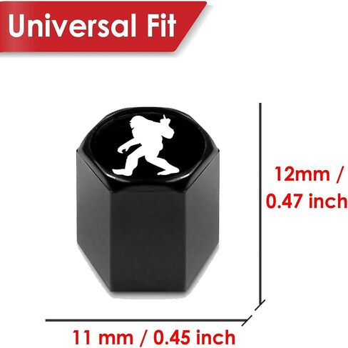 4 pcs Tire Valve Stem Caps Compatible with Bigfoot Big Foot Sasquatch, Stem Cap Universal Car Air Cover Car Accessories for Cars, SUV, Truck, Motorcycles in Kuwait