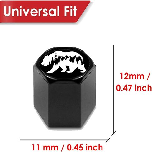 4 pcs Tire Valve Stem Caps Compatible with Bigfoot Big Foot Sasquatch, Stem Cap Universal Car Air Cover Car Accessories for Cars, SUV, Truck, Motorcycles in Kuwait