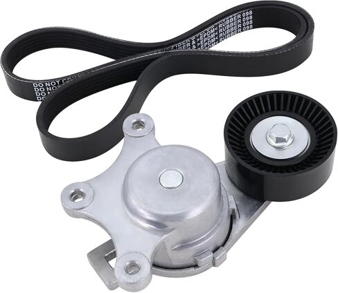 شداد الحزام مع حزام يناسب 2011-2019 Ford Explorer 3.5L V6، 2007-2018 Edge 3.5L، 2011-2014 Edge 3.7L، 2010-2012 Fusion 3.5L، 09-19 Flex 3.5L، 08-19 Taurus، 07-19 نماذج لينكولن استبدال #BT4Z6B209B in Saudi Arabia