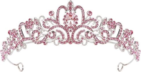 WOVOWOVO Tiara Crowns for Women Silver, Princess Crown for Birthday Wedding Party Queen Tiaras in Saudi Arabia