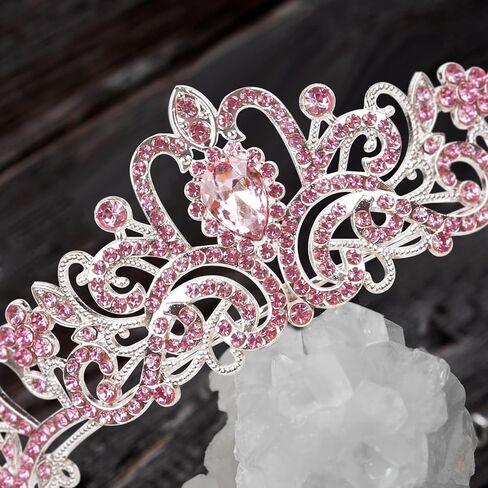 WOVOWOVO Tiara Crowns for Women Silver, Princess Crown for Birthday Wedding Party Queen Tiaras in Saudi Arabia