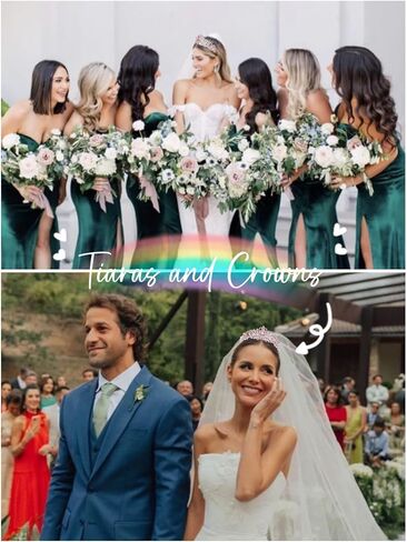 WOVOWOVO Tiara Crowns for Women Silver, Princess Crown for Birthday Wedding Party Queen Tiaras in Saudi Arabia