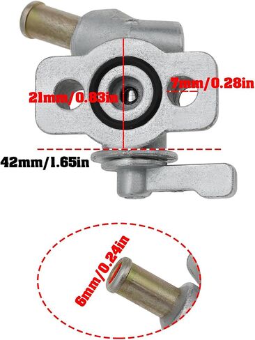 Create idea Diesel Generator Fuel Tap Switch Fuel Shut Off Valve Compatible with 3-6KW Diesel Generator Emergency Power Units in Saudi Arabia