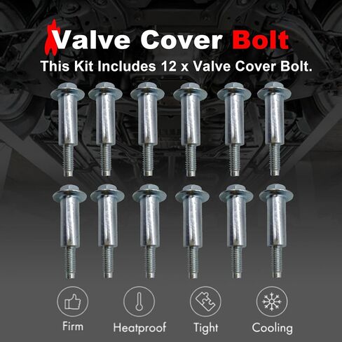 12Pcs Valve Cover Bolt Compatible with Subaru Baja Forester Impreza Legacy Outback STI Tribeca WRX 2004-2019 Replace 800606710 in Saudi Arabia