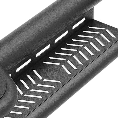 Three Raised Steps SuperCab Running Boards Compatible with 1999-2016 Ford F250 F350 Super/Extended Cab (2 Full Front & 2 Narrower Rear Doors) Side Steps, Nerf Bar Rock Slider Side Rails in Saudi Arabia