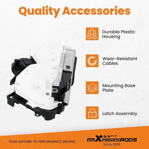 maXpeedingrods Front Left Door Lock Actuator, for Volkswagen Golf MK6/MK7 2012-2017, Jetta MK6 2011-2017, Passat 2012-2015, Beetle Cabrio, E-Golf, Golf Variant, 5K1837015/E, 6RD837015/A in Saudi Arabia