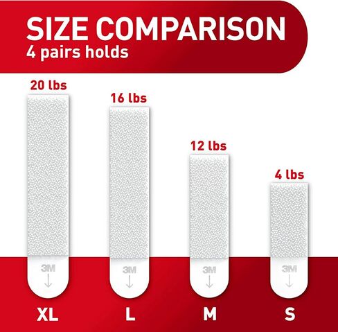 Command 3M 17206-6ES Large Picture Hanging Strips, 6 Pairs, White in Kuwait