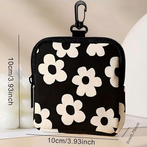 Mini Coin Purse Keychain, Multifunctional Pouch for Keys Coins Earphone Lipstick, Card Holder Data Cable Organizer Zipper Pouch, Cute Poodle Bag Accessories Small Gifts for Women in Saudi Arabia