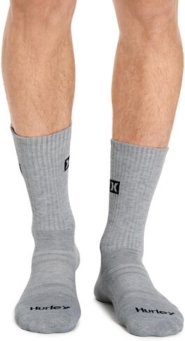 Hurley mens 8 Pack Sport Cushioned Crew Socks in Saudi Arabia
