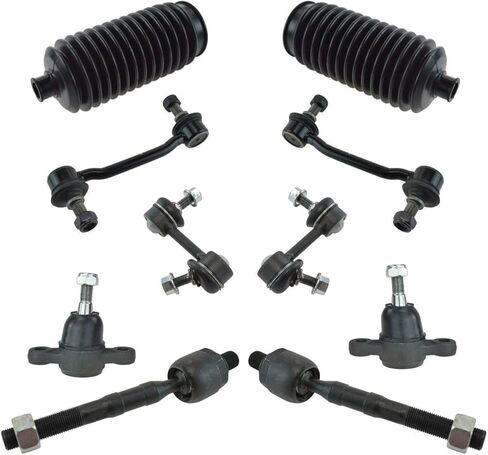 Inner Tie Rod Lower Ball Joint Rack Boot Sway Bar Set 10 Piece Steering & Suspension Kit Sealed for Hyundai for Azera 2006-2011 for Sonata 2006-2010,for Kia for Amanti 2007-2009 in Kuwait