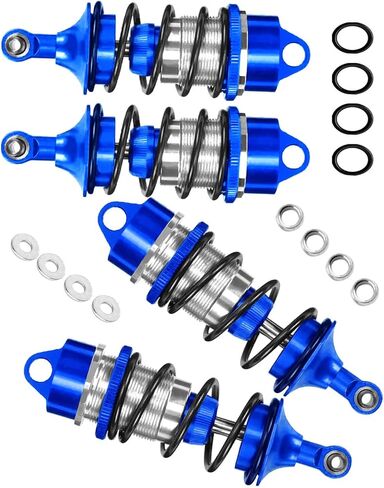 Shock Absorber Upgrades for ARRMA 1/7 Felony 6S BLX,Infraction 6S BLX,Limitless Roller Speed Bash,4Pcs Front Rear RC Shocks Damper Parts,Adjustable Hop Ups,Replace #ARA330627,Black in Saudi Arabia