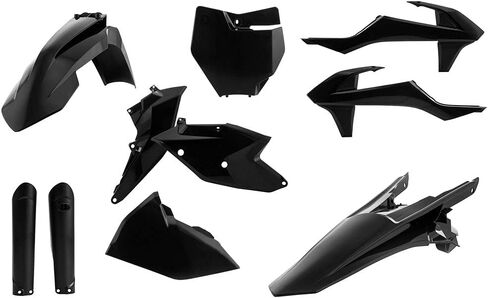 Acerbis Full Plastic Kit Black for KTM 150 SX 2016-2018 in Saudi Arabia
